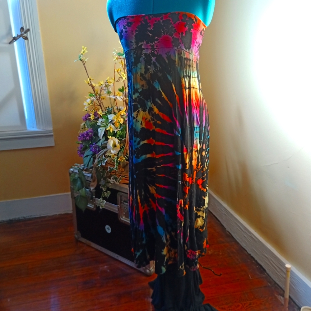 *EUC* Culture Shop rainbow tie dye skirt/dress